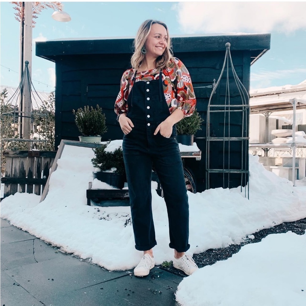 Anthropologie Pilcro And the Letterpress Painter Jean Overalls